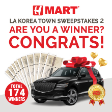 H Mart LA Korea Town Sweepstakes 2 Event- Congratulations to All the Winners