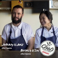 Chef Johnny Clark & Chef Beverly Kim at Parachute : Dolsot Bibimbap with Yellowfin Tuna, Kale, and Pomegranates / 옐로 핀 튜나 돌솥 비빔밥