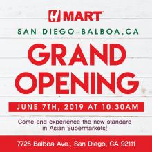 [Grand Opening] H Mart San Diego - Balboa Store 